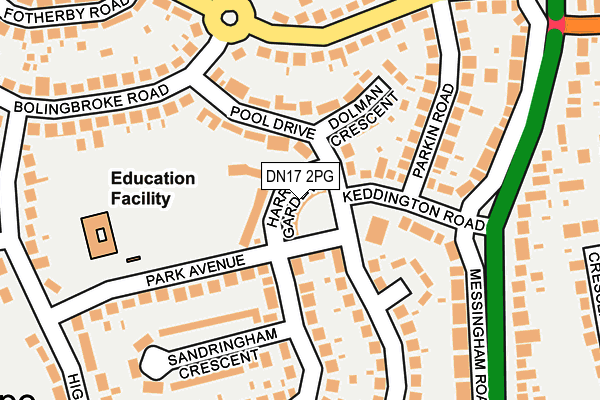 DN17 2PG map - OS OpenMap – Local (Ordnance Survey) DN17 2PG map - OS OpenMap – Local (Ordnance Survey)