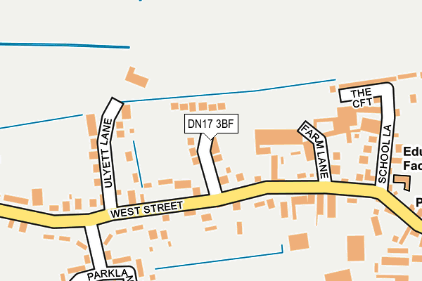 DN17 3BF map - OS OpenMap – Local (Ordnance Survey) DN17 3BF map - OS OpenMap – Local (Ordnance Survey)