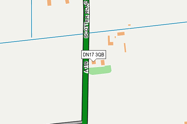 DN17 3QB map - OS OpenMap – Local (Ordnance Survey) DN17 3QB map - OS OpenMap – Local (Ordnance Survey)