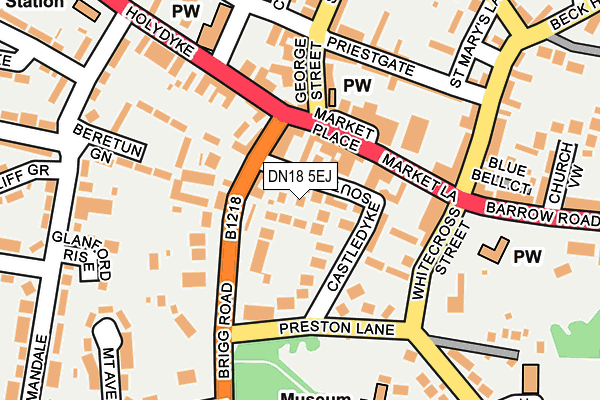 DN18 5EJ map - OS OpenMap – Local (Ordnance Survey) DN18 5EJ map - OS OpenMap – Local (Ordnance Survey)
