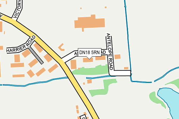 DN18 5RN map - OS OpenMap – Local (Ordnance Survey) DN18 5RN map - OS OpenMap – Local (Ordnance Survey)
