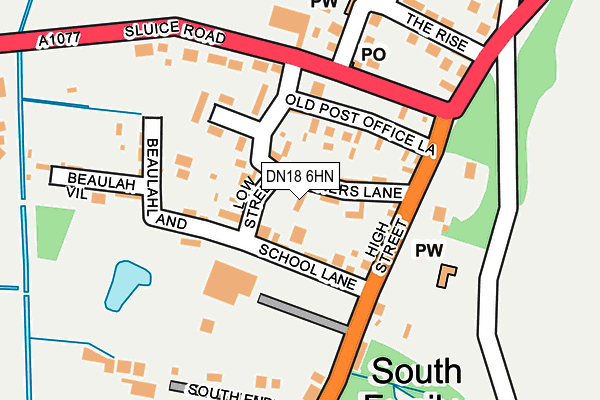 DN18 6HN map - OS OpenMap – Local (Ordnance Survey) DN18 6HN map - OS OpenMap – Local (Ordnance Survey)