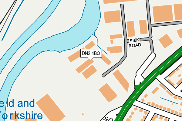 DN2 4BQ map - OS OpenMap – Local (Ordnance Survey) DN2 4BQ map - OS OpenMap – Local (Ordnance Survey)