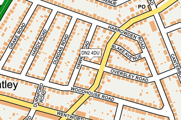 DN2 4DU map - OS OpenMap – Local (Ordnance Survey) DN2 4DU map - OS OpenMap – Local (Ordnance Survey)
