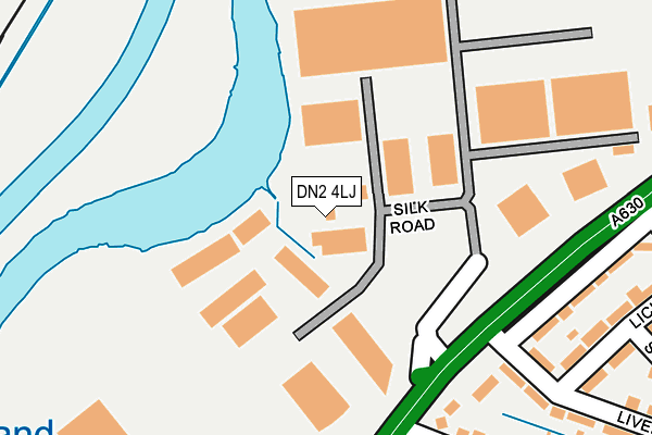 DN2 4LJ map - OS OpenMap – Local (Ordnance Survey) DN2 4LJ map - OS OpenMap – Local (Ordnance Survey)