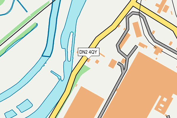 DN2 4QY map - OS OpenMap – Local (Ordnance Survey) DN2 4QY map - OS OpenMap – Local (Ordnance Survey)