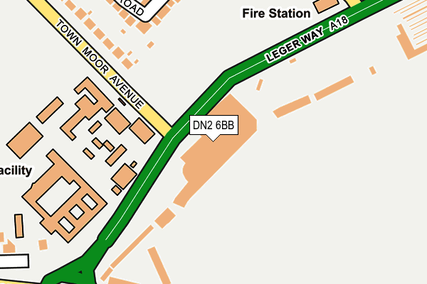 DN2 6BB map - OS OpenMap – Local (Ordnance Survey) DN2 6BB map - OS OpenMap – Local (Ordnance Survey)