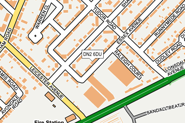 DN2 6DU map - OS OpenMap – Local (Ordnance Survey) DN2 6DU map - OS OpenMap – Local (Ordnance Survey)