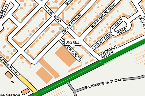 DN2 6EZ map - OS OpenMap – Local (Ordnance Survey) DN2 6EZ map - OS OpenMap – Local (Ordnance Survey)