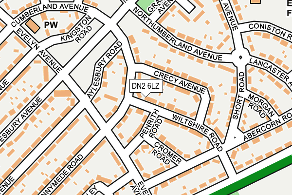 DN2 6LZ map - OS OpenMap – Local (Ordnance Survey) DN2 6LZ map - OS OpenMap – Local (Ordnance Survey)
