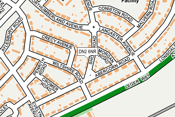 DN2 6NR map - OS OpenMap – Local (Ordnance Survey) DN2 6NR map - OS OpenMap – Local (Ordnance Survey)