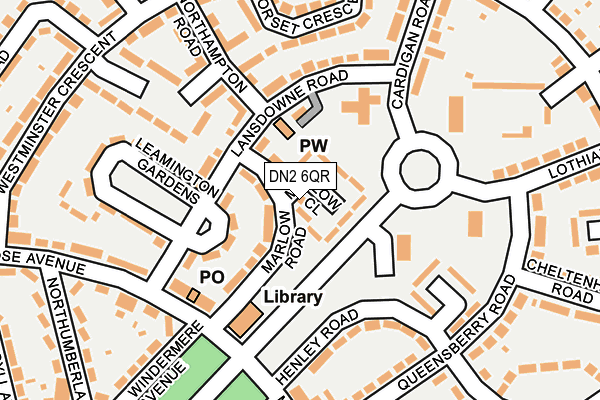 DN2 6QR map - OS OpenMap – Local (Ordnance Survey) DN2 6QR map - OS OpenMap – Local (Ordnance Survey)