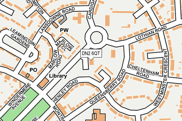 DN2 6QT map - OS OpenMap – Local (Ordnance Survey) DN2 6QT map - OS OpenMap – Local (Ordnance Survey)