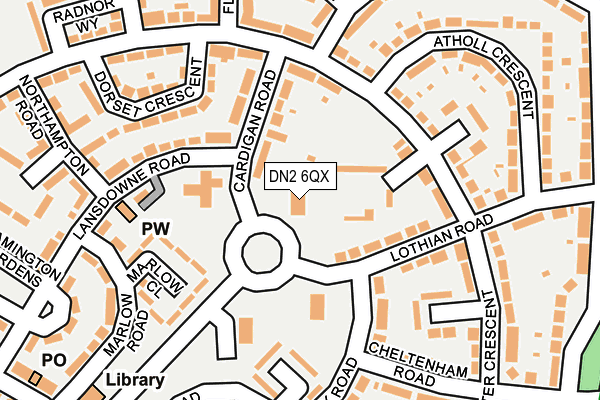 DN2 6QX map - OS OpenMap – Local (Ordnance Survey) DN2 6QX map - OS OpenMap – Local (Ordnance Survey)