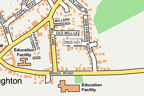 DN20 0JD map - OS OpenMap – Local (Ordnance Survey) DN20 0JD map - OS OpenMap – Local (Ordnance Survey)