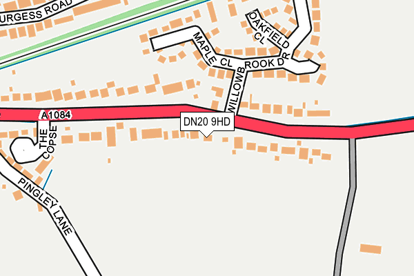 DN20 9HD map - OS OpenMap – Local (Ordnance Survey) DN20 9HD map - OS OpenMap – Local (Ordnance Survey)