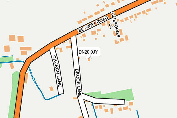 DN20 9JY map - OS OpenMap – Local (Ordnance Survey) DN20 9JY map - OS OpenMap – Local (Ordnance Survey)