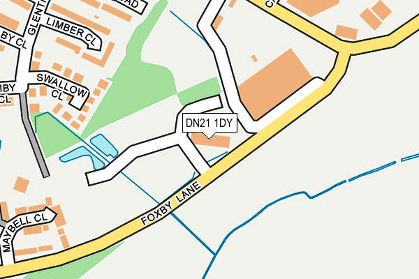 DN21 1DY map - OS OpenMap – Local (Ordnance Survey) DN21 1DY map - OS OpenMap – Local (Ordnance Survey)