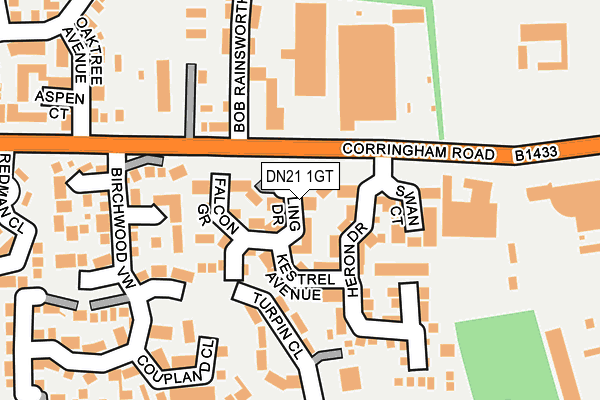 DN21 1GT map - OS OpenMap – Local (Ordnance Survey) DN21 1GT map - OS OpenMap – Local (Ordnance Survey)