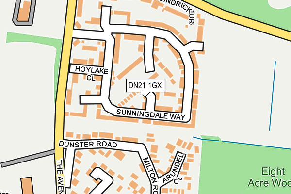 DN21 1GX map - OS OpenMap – Local (Ordnance Survey) DN21 1GX map - OS OpenMap – Local (Ordnance Survey)