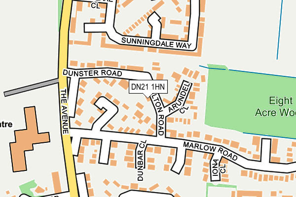 DN21 1HN map - OS OpenMap – Local (Ordnance Survey) DN21 1HN map - OS OpenMap – Local (Ordnance Survey)