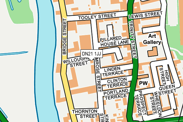 DN21 1JJ map - OS OpenMap – Local (Ordnance Survey) DN21 1JJ map - OS OpenMap – Local (Ordnance Survey)