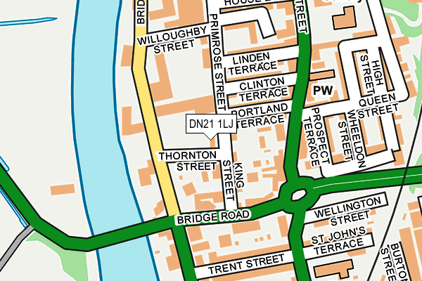 DN21 1LJ map - OS OpenMap – Local (Ordnance Survey) DN21 1LJ map - OS OpenMap – Local (Ordnance Survey)