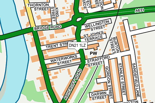 DN21 1LZ map - OS OpenMap – Local (Ordnance Survey) DN21 1LZ map - OS OpenMap – Local (Ordnance Survey)