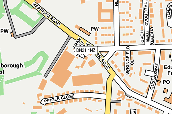 DN21 1NZ map - OS OpenMap – Local (Ordnance Survey) DN21 1NZ map - OS OpenMap – Local (Ordnance Survey)