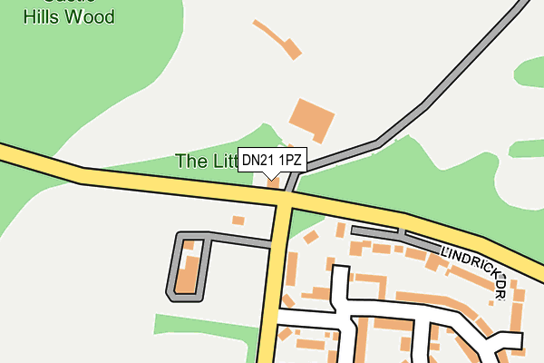 DN21 1PZ map - OS OpenMap – Local (Ordnance Survey) DN21 1PZ map - OS OpenMap – Local (Ordnance Survey)