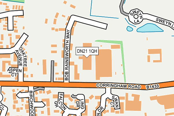 DN21 1QH map - OS OpenMap – Local (Ordnance Survey) DN21 1QH map - OS OpenMap – Local (Ordnance Survey)