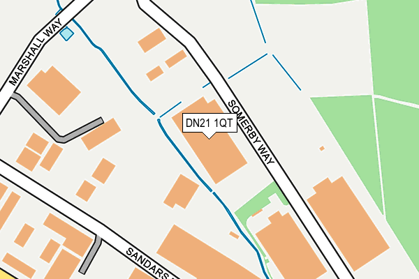 DN21 1QT map - OS OpenMap – Local (Ordnance Survey) DN21 1QT map - OS OpenMap – Local (Ordnance Survey)