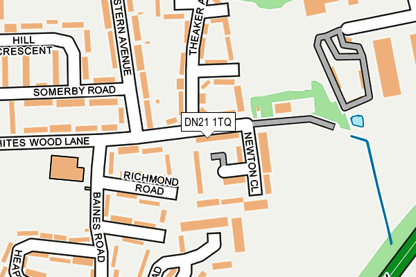 DN21 1TQ map - OS OpenMap – Local (Ordnance Survey) DN21 1TQ map - OS OpenMap – Local (Ordnance Survey)