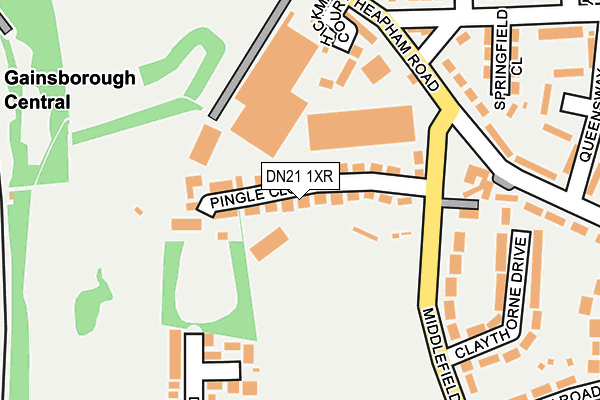 DN21 1XR map - OS OpenMap – Local (Ordnance Survey)