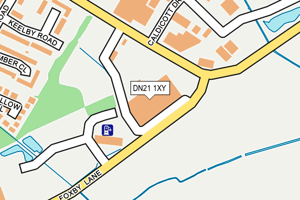 DN21 1XY map - OS OpenMap – Local (Ordnance Survey) DN21 1XY map - OS OpenMap – Local (Ordnance Survey)