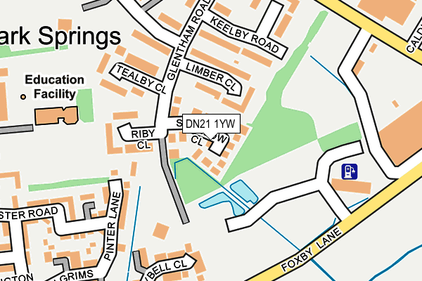 DN21 1YW map - OS OpenMap – Local (Ordnance Survey) DN21 1YW map - OS OpenMap – Local (Ordnance Survey)