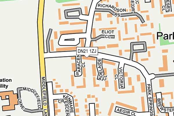 DN21 1ZJ map - OS OpenMap – Local (Ordnance Survey) DN21 1ZJ map - OS OpenMap – Local (Ordnance Survey)
