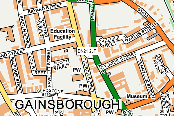 DN21 2JT map - OS OpenMap – Local (Ordnance Survey) DN21 2JT map - OS OpenMap – Local (Ordnance Survey)