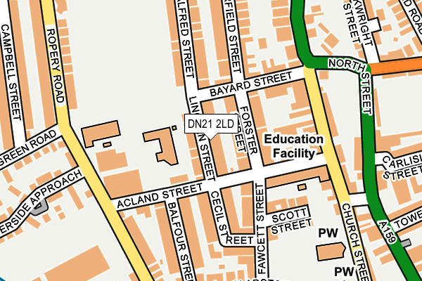 DN21 2LD map - OS OpenMap – Local (Ordnance Survey) DN21 2LD map - OS OpenMap – Local (Ordnance Survey)