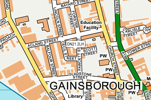 DN21 2LH map - OS OpenMap – Local (Ordnance Survey) DN21 2LH map - OS OpenMap – Local (Ordnance Survey)