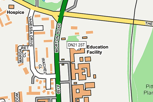 DN21 2ST map - OS OpenMap – Local (Ordnance Survey) DN21 2ST map - OS OpenMap – Local (Ordnance Survey)