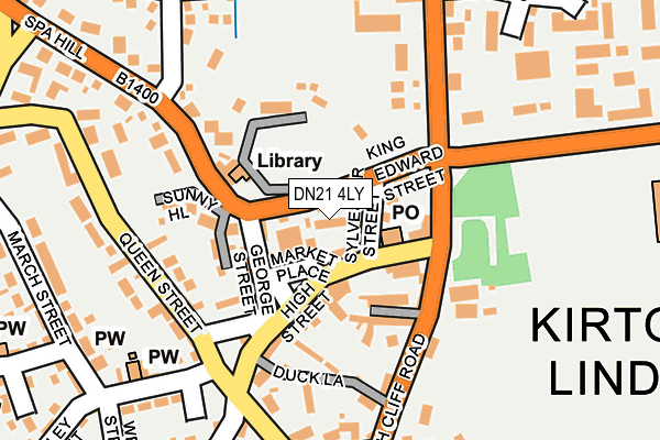 DN21 4LY map - OS OpenMap – Local (Ordnance Survey) DN21 4LY map - OS OpenMap – Local (Ordnance Survey)