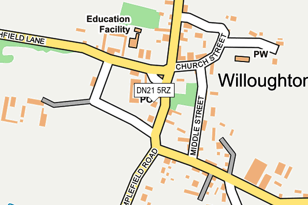 DN21 5RZ map - OS OpenMap – Local (Ordnance Survey) DN21 5RZ map - OS OpenMap – Local (Ordnance Survey)