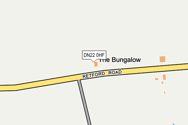 DN22 0HF map - OS OpenMap – Local (Ordnance Survey) DN22 0HF map - OS OpenMap – Local (Ordnance Survey)