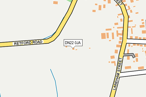 DN22 0JA map - OS OpenMap – Local (Ordnance Survey) DN22 0JA map - OS OpenMap – Local (Ordnance Survey)