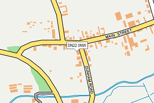 DN22 0NW map - OS OpenMap – Local (Ordnance Survey) DN22 0NW map - OS OpenMap – Local (Ordnance Survey)