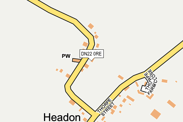 DN22 0RE map - OS OpenMap – Local (Ordnance Survey) DN22 0RE map - OS OpenMap – Local (Ordnance Survey)