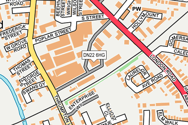 DN22 6HG map - OS OpenMap – Local (Ordnance Survey) DN22 6HG map - OS OpenMap – Local (Ordnance Survey)