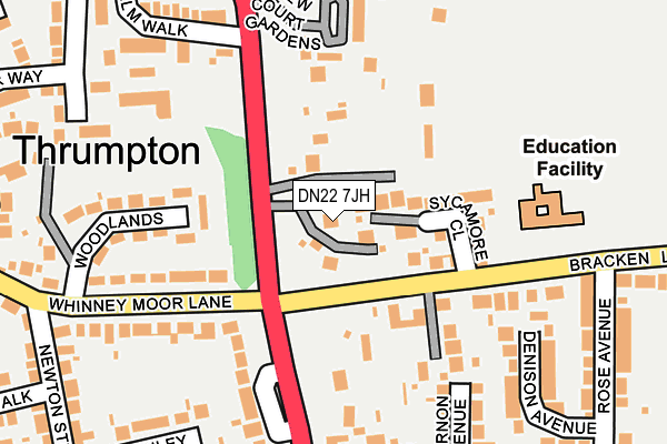 DN22 7JH map - OS OpenMap – Local (Ordnance Survey) DN22 7JH map - OS OpenMap – Local (Ordnance Survey)
