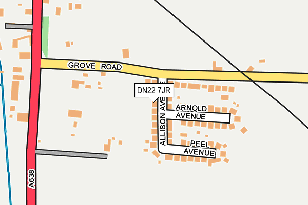 DN22 7JR map - OS OpenMap – Local (Ordnance Survey) DN22 7JR map - OS OpenMap – Local (Ordnance Survey)